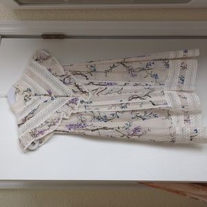 Zimmermann Linen & Cotton Floral Tunic Blouse